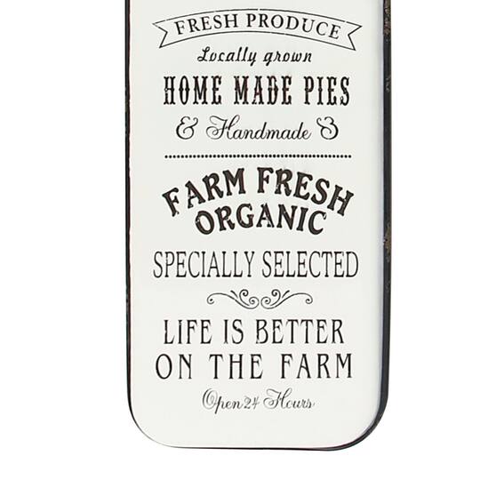 Black & White Metal Farmhouse Sign Wall Decor